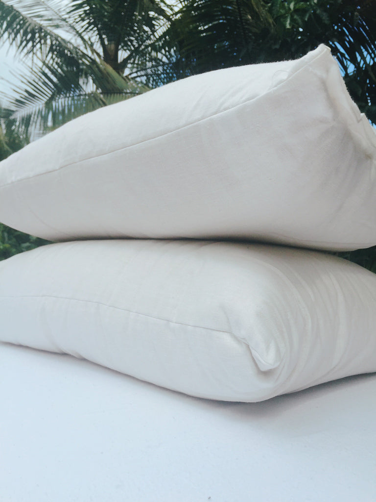 Ultimate Pillow Comparison-KapoK vs buckwheat latex wool bamboo holofil microfiber dacron