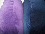 Blue & Purple thick velver zippered removable washable Zafu covers