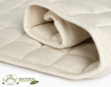 KapoK fill, double knit jersey organic cotton topper / protector